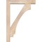 Ekena Millwork Imperial Block Smooth Bracket w/ Offset Brace, Douglas Fir, 5 1/2"W x 28"D x 40"H BKT0604X28X40IMP05SDF - alternate 4